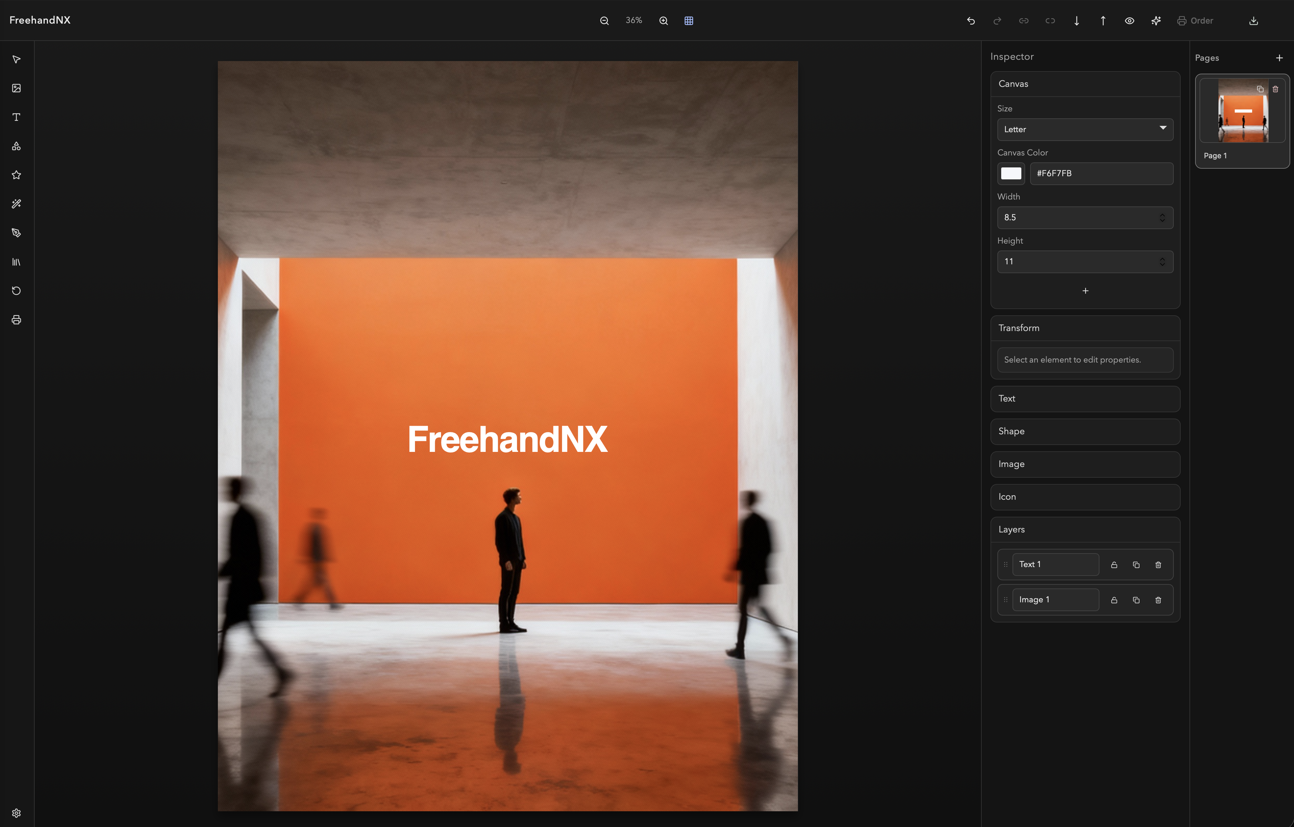 FreehandNX app preview